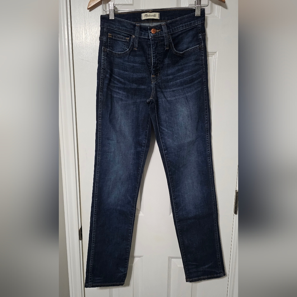 Madewell Women's Deep Indigo Straight Jeans - Picture 5 of 6